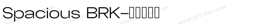 Spacious BRK字体转换